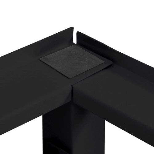 Педестал за пералня 2 бр. Черен 124,5 x 61,5 x 32,5 см Стомана