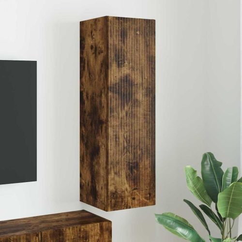 TV стенен шкаф 30 x 31 x 100 см Димян дъб Инженерна дървесина