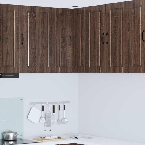Стенно ъглово шкафче PORTO Кафяв дъб 57 x 57 x 80 см