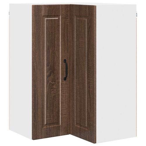 Стенно ъглово шкафче PORTO Кафяв дъб 57 x 57 x 80 см