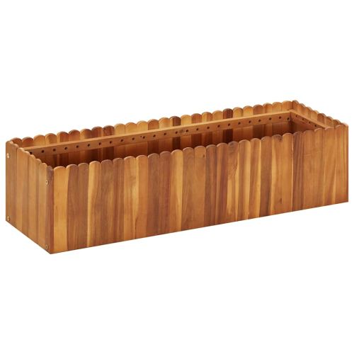 Градинска повдигната леха, 100x30x25 см, акациево дърво масив