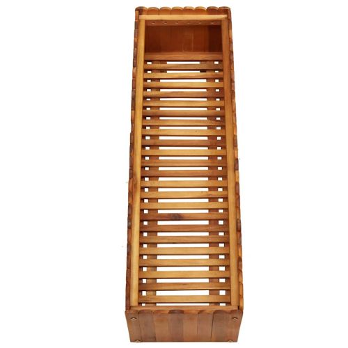Градинска повдигната леха, 100x30x25 см, акациево дърво масив