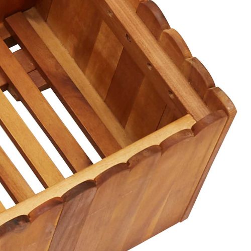 Градинска повдигната леха, 100x30x25 см, акациево дърво масив