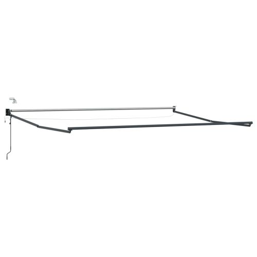 Electric Awning Frame with LED and Wind Sensor 4 x 3 m Антрацит