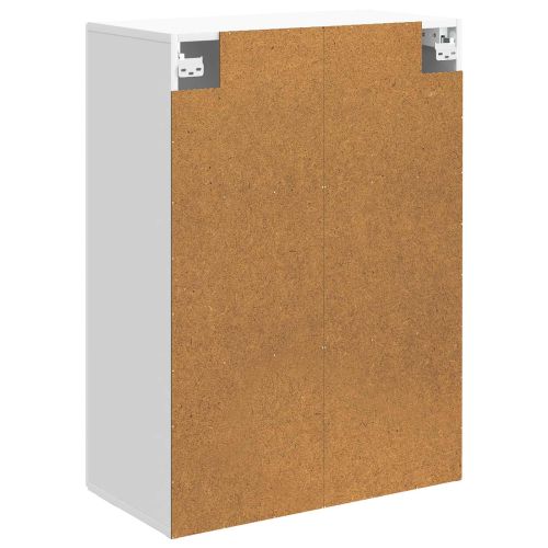 Стенно шкафче Бяло 66 x 34,5 x 90 см Инженерна дървесина