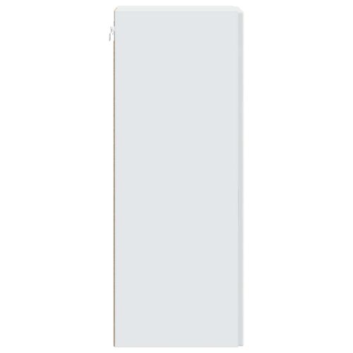 Стенно шкафче Бяло 66 x 34,5 x 90 см Инженерна дървесина