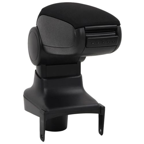 Подлакътник за кола черен 15x35x(30-47) см ABS