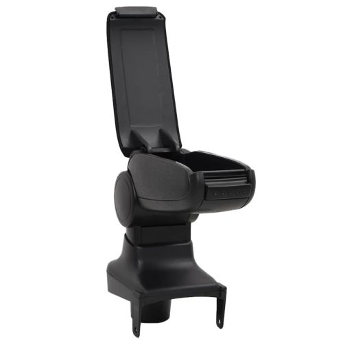 Подлакътник за кола черен 15x35x(30-47) см ABS