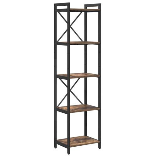 Рафт за книги 40 x 30 x 155 см Инженерна дървесина Димян дъб