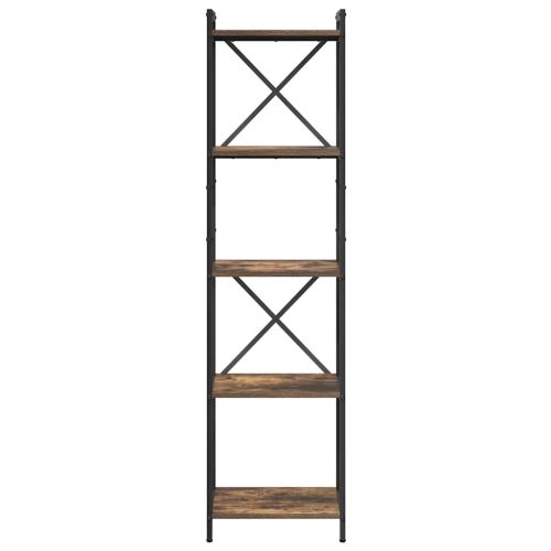 Рафт за книги 40 x 30 x 155 см Инженерна дървесина Димян дъб