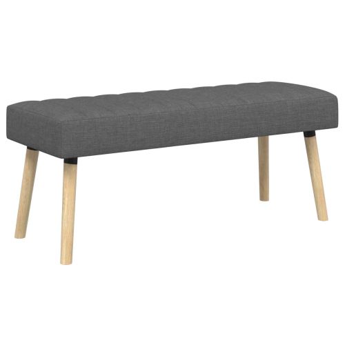 Пейка с канали Тъмносиво 110 x 40 x 46 cm Текстил