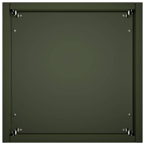 Градинска саксия 2 бр. Маслиненозелено 20 x 20 x 75 см