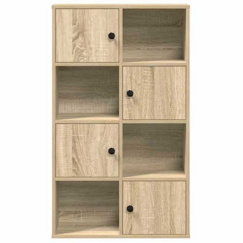 Библиотека, сонома дъб, 60x24x101,5 см, инженерно дърво