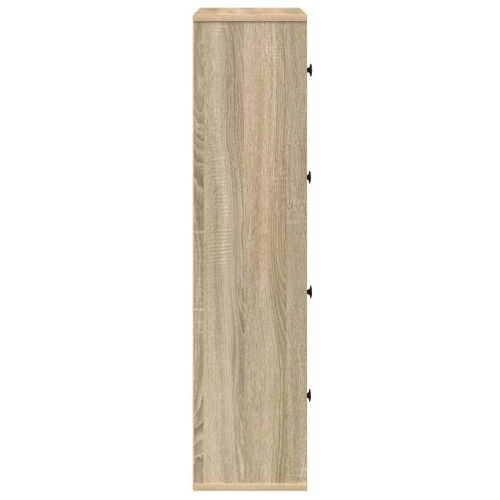 Библиотека, сонома дъб, 60x24x101,5 см, инженерно дърво