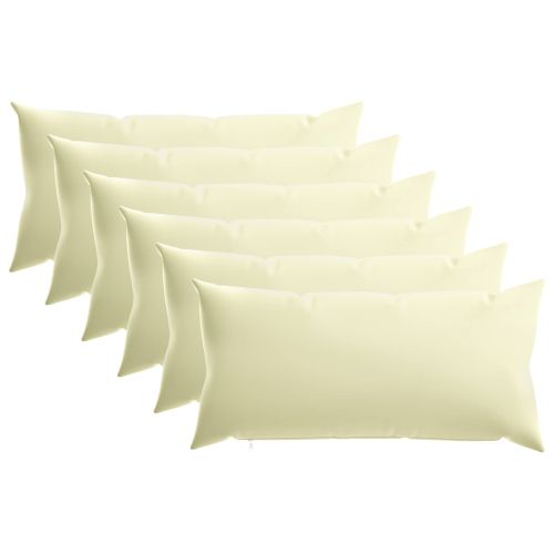 Калъфка за възглавница 6 pcs HEERLEN Кремаво 40 x 70 cm