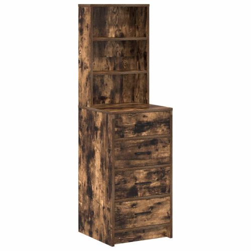 Висок шкаф Опушен дъб 40 x 41 x 135 см Инженерна дървесина