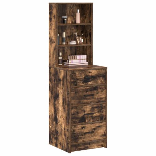 Висок шкаф Опушен дъб 40 x 41 x 135 см Инженерна дървесина