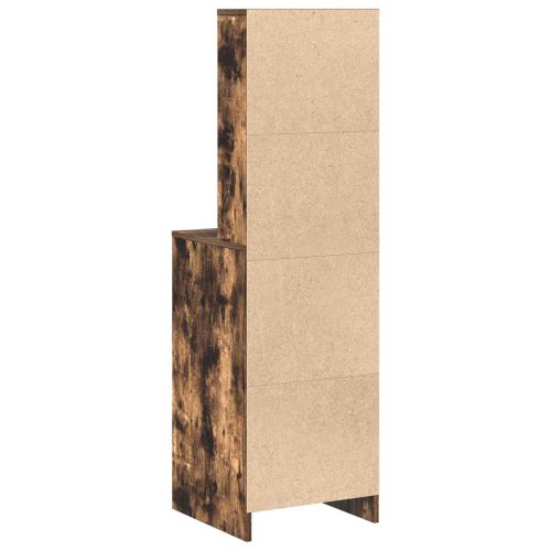 Висок шкаф Опушен дъб 40 x 41 x 135 см Инженерна дървесина