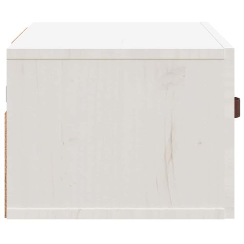 Нощни шкафчета за стенен монтаж, 2 бр, бели, 40x29,5x22 см