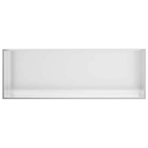 Нишата за душ Сребристо 90 x 30 x 9,5 см Неръждаема стомана