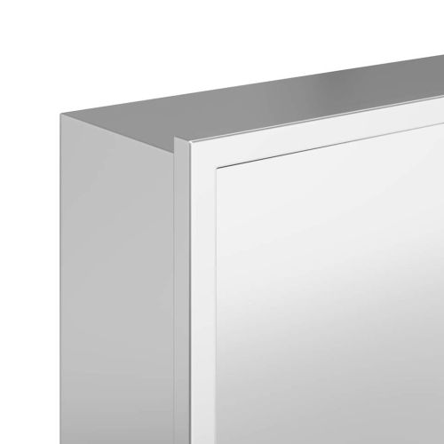 Нишата за душ Сребристо 90 x 30 x 9,5 см Неръждаема стомана