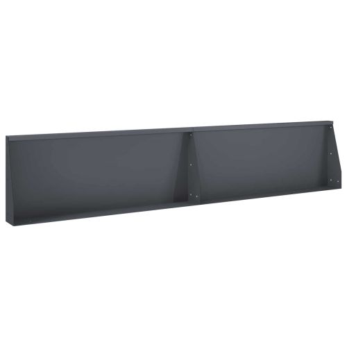 Задържащи стени 2 бр. 100 x 12 x 40 см Стомана Антрацит