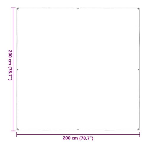 Прозрачен брезент с капси за връзки 2x2 м PVC