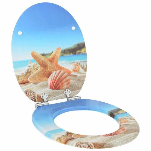 Тоалетна седалка 2 pcs Морска миданка 44 x 38 см