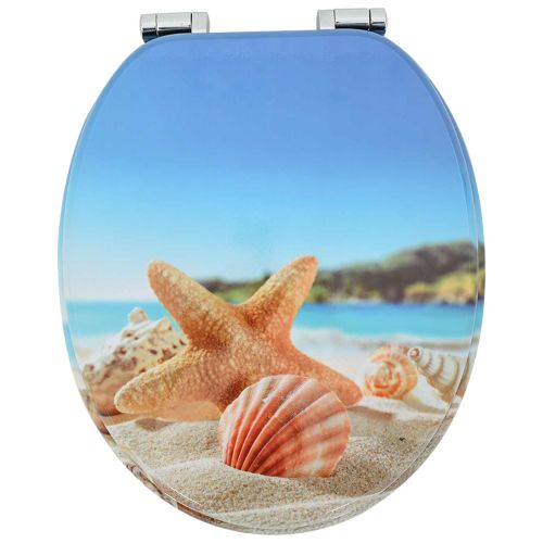 Тоалетна седалка 2 pcs Морска миданка 44 x 38 см