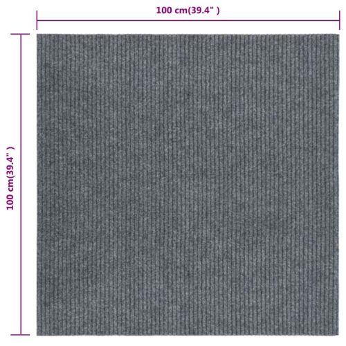 Абсорбиращо мръсотията килимче, 100x100 см, сиво