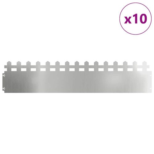 Ограничители за тревни площи 10 бр. 103 x 0,05 x 22 см