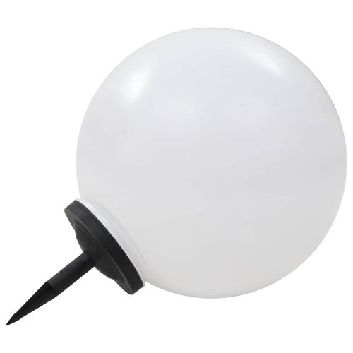 Външни соларни лампи 2 бр LED сферични 50 см RGB