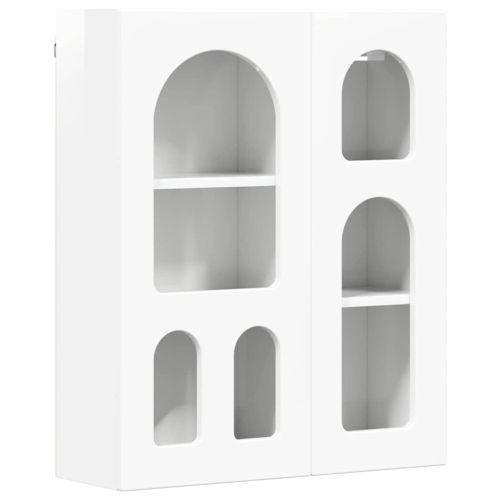 Висящ шкаф ELST Бял гланц 59 x 20 x 71,5 см Инженерна дървесина