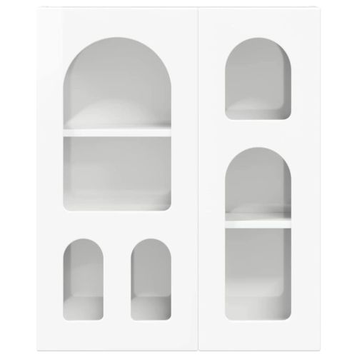 Висящ шкаф ELST Бял гланц 59 x 20 x 71,5 см Инженерна дървесина