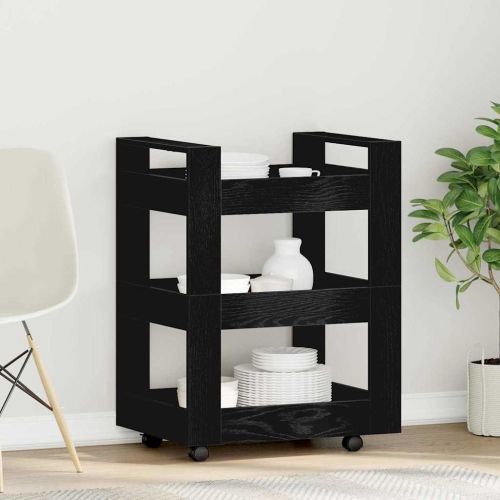 Кухненска количка Черния дъб 60 x 45 x 80 см