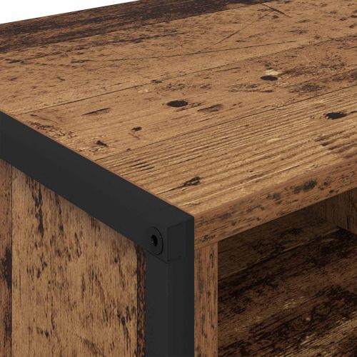 Шкаф за обувки 60 x 35 x 44 см Инженерна дървесина Старо дърво
