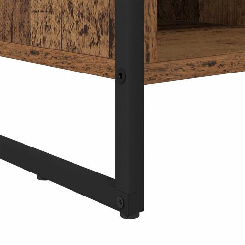 Шкаф за обувки 60 x 35 x 44 см Инженерна дървесина Старо дърво