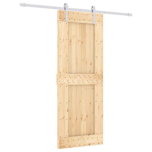 Преплъзваща се врата Естествено и бяло 80 x 210 cm