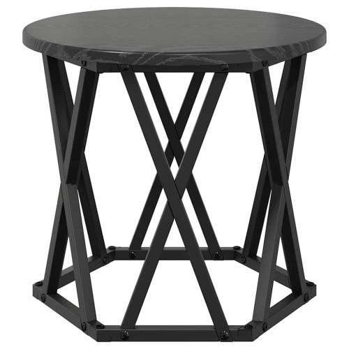 Нестинг странична маса 3 бр. Черния дъб 53 x 53 x 40 см