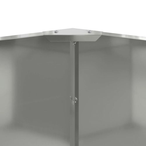 Кашпа Сребрист 90 x 90 x 50 cm Галванизирана стомана