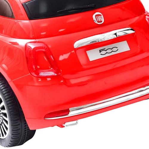 Детска електрическа кола Fiat 500, червена