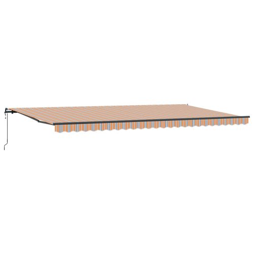 Прибираща се тента Многоцветен 600 × 300 cm Тъкан и алуминий