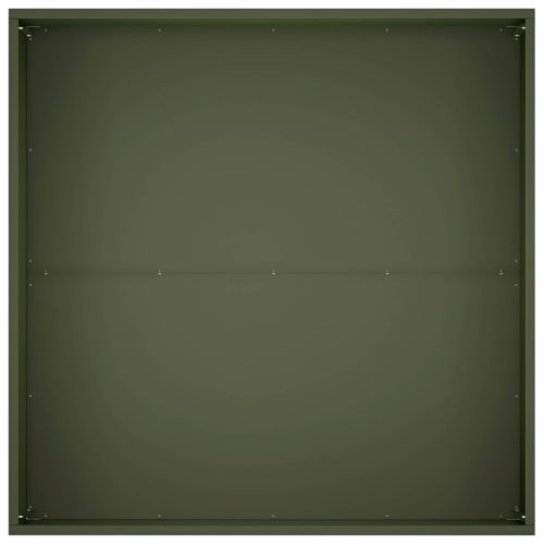 Градинска саксия 2 бр. Маслиненозелено 60 x 60 x 40 cm
