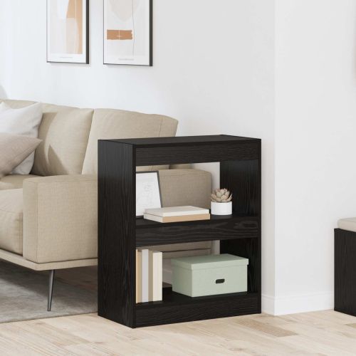 Шкаф за книги 2 нива 60 x 30 x 72 см Инженерна дървесина