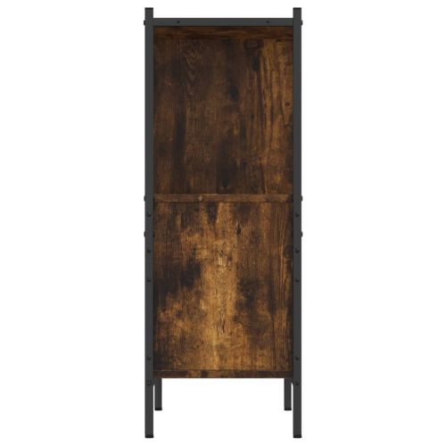 Библиотека, опушен дъб, 72x28x77,5 см, инженерно дърво