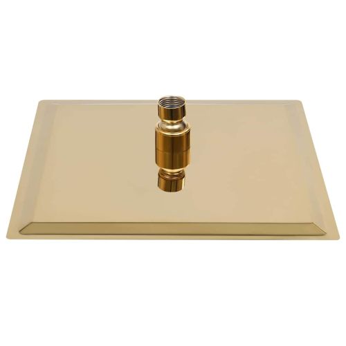 Rainshower душ пита, инокс, 20x20 cм, квадратна, златиста