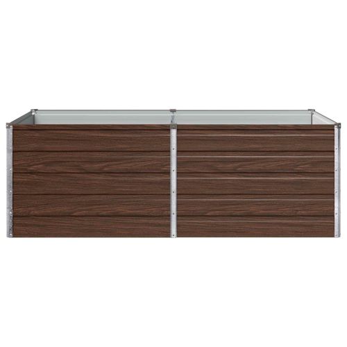 Вдигната леха за градина Черно 160 x 80 x 55 см