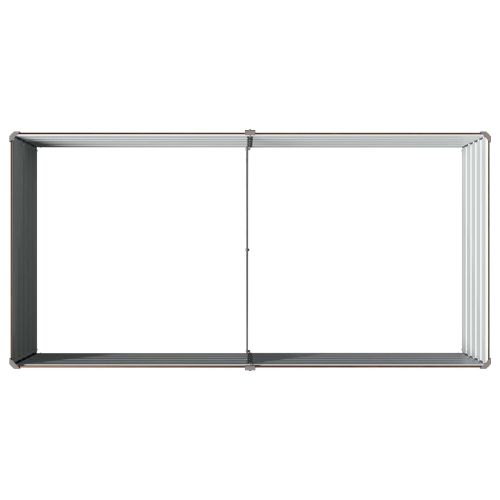 Вдигната леха за градина Черно 160 x 80 x 55 см