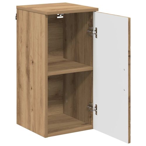Шкаф за баня Дъб 30 x 31,5 x 61 см Инженерна дървесина, Метал
