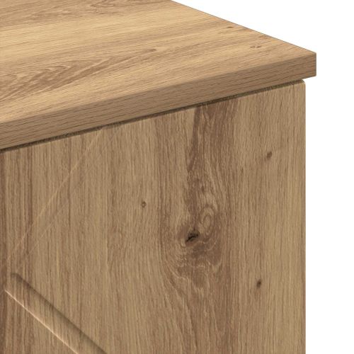 Шкаф за баня Дъб 30 x 31,5 x 61 см Инженерна дървесина, Метал